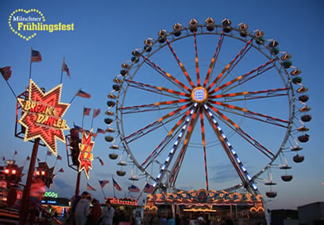 Riesenrad Frühlingsfest München - Munich Spring Festival